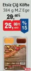M.Z EGE ETSİZ ÇİĞ KÖFTE 384 G fiyat ve kampanya bilgisi